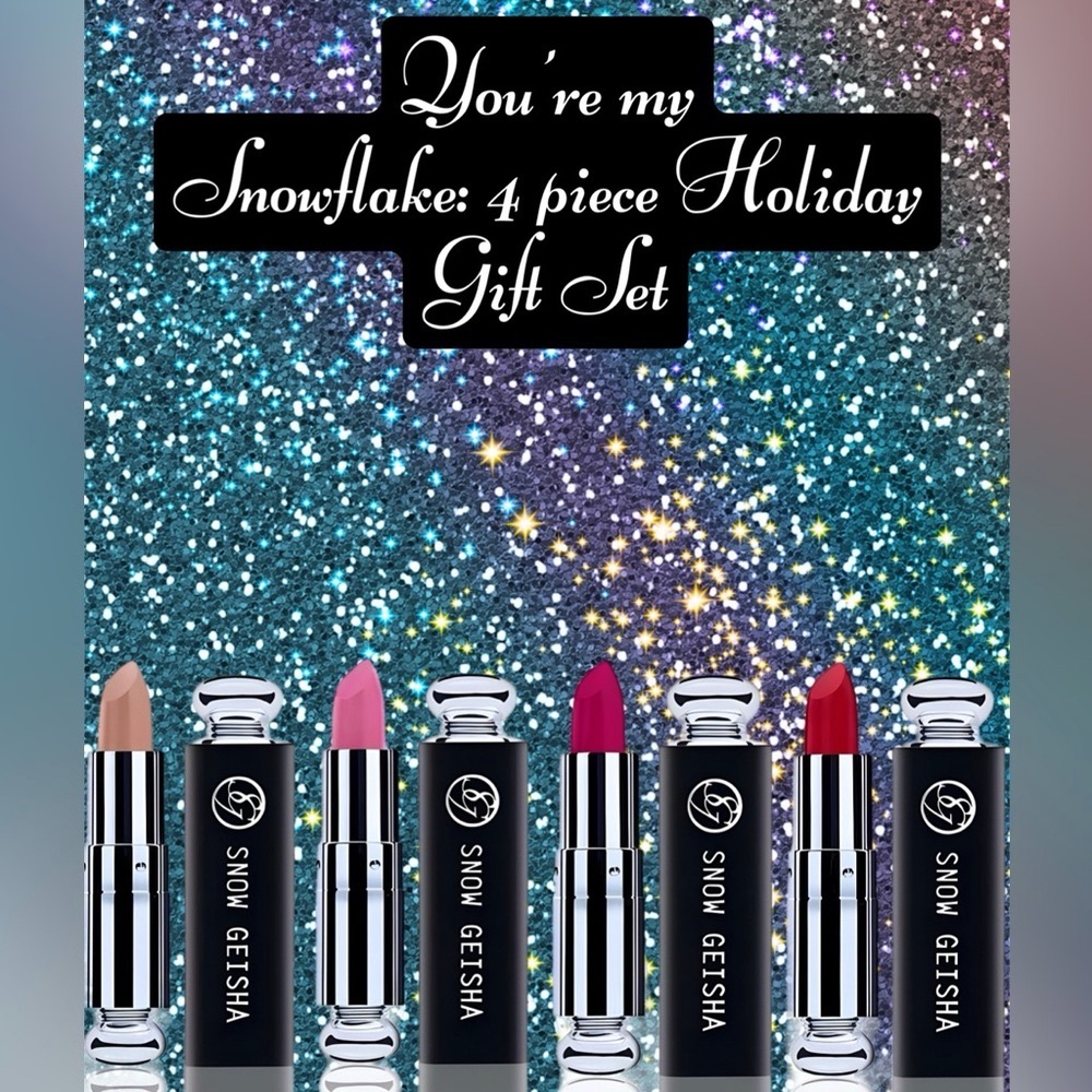 NWT Snow Geisha Skincare ‘You’re My Snowflake’ 4 Piece Holiday Gift Set